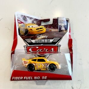 Disney World of Cars Fiber Fuel No. 56 Yellow Race Car